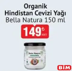 BELLA NATURA ORGANİK HİNDİSTAN CEVİZİ YAĞI 150 ML fiyat ve kampanya bilgisi